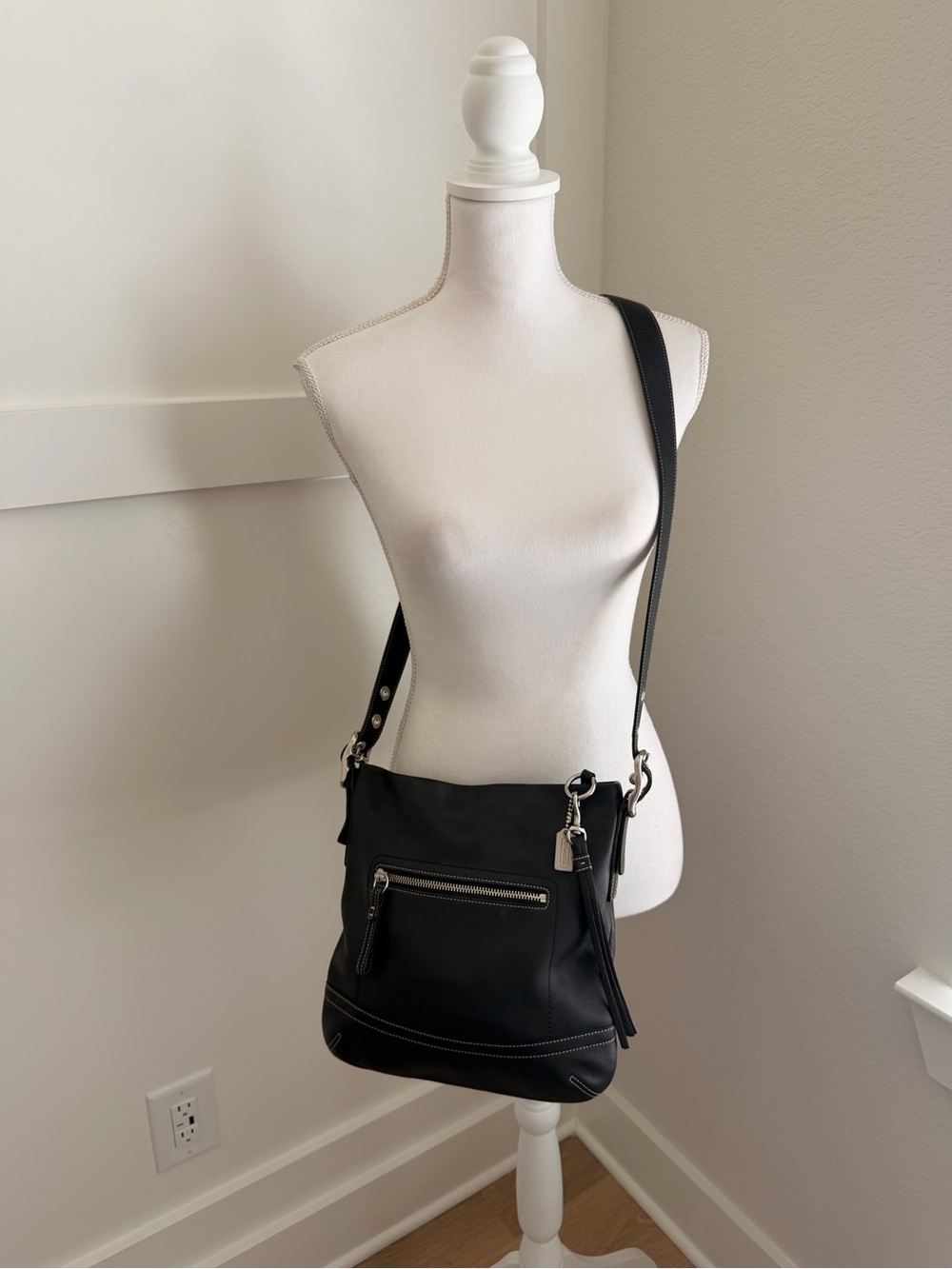 Coach Legacy Black Leather Crossbody Bag Style 11415
